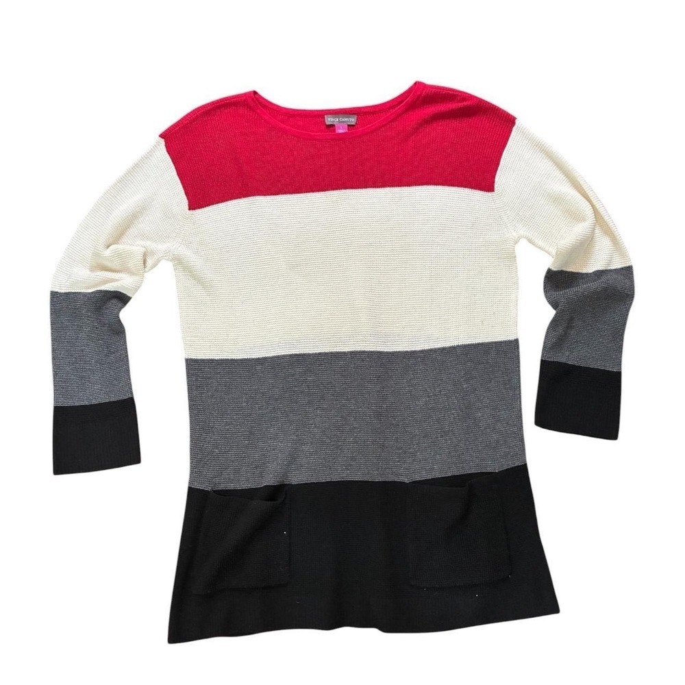 Vintage Vince camuto color block knit sweater